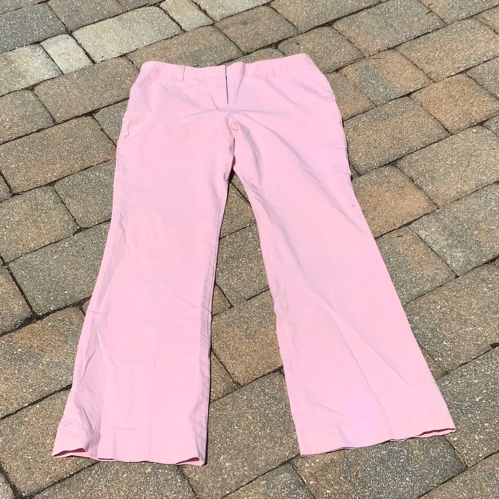 VICTORIAS SECRET MODA INTERNATIONAL CHRISTIE FIT PINK PANTS, SIZE 10